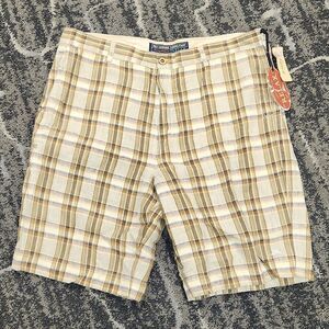 Tommy Bahama Relax Plaid Linen Shorts NWT 40